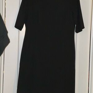 Tahari Woman Classic Black Long Sleeve Dress